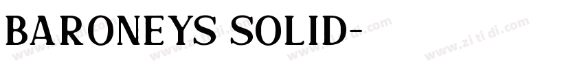Baroneys Solid字体转换